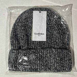 Goodfellow & Co. black and white mens beanie hat winter NEW one size